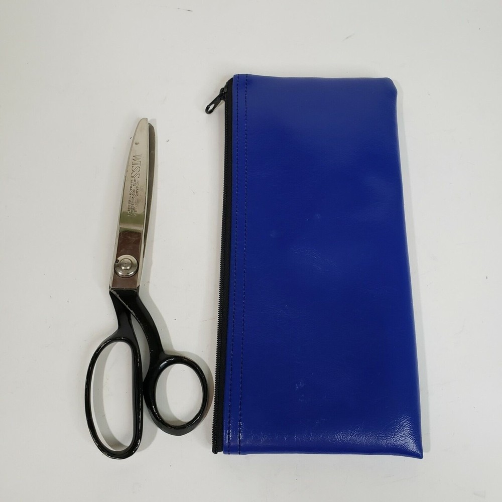 WISS Pinking Shears Scissors Sewing Vintage Newark NJ USA Patent 1959190 1965443